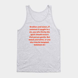 Bible Verse Galatians 6:1 Tank Top